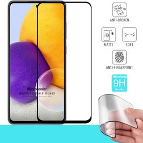 Microsonic Samsung Galaxy A72 Seramik Matte Flexible Siyah Ekran Koruyucu