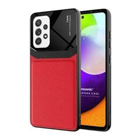 Microsonic Samsung Galaxy A72 Uniq Leather Kırmızı Kılıf