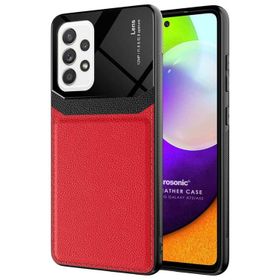 Microsonic Samsung Galaxy A72 Uniq Leather Kırmızı Kılıf