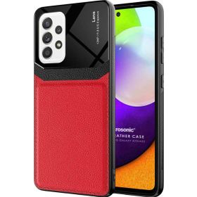 Microsonic Samsung Galaxy A72 Uniq Leather Kırmızı Kılıf