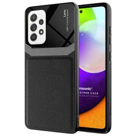 Microsonic Samsung Galaxy A72 Uniq Leather Siyah Kılıf