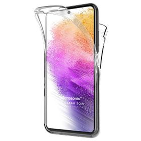 Microsonic Samsung Galaxy A73 5G 6 Tarafı Tam Full Koruma 360 Clear Soft Şeffaf Cep Telefonu Kılıf