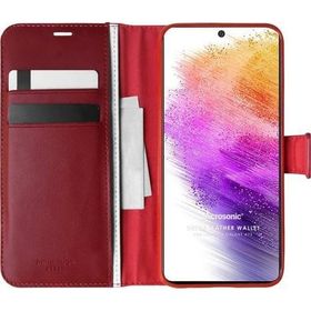 Microsonic Samsung Galaxy A73 5G Delux Leather Wallet Kırmızı Kılıf