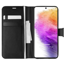Microsonic Samsung Galaxy A73 5G Delux Leather Wallet Siyah Kılıf