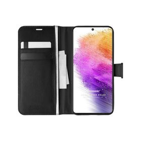 Microsonic Samsung Galaxy A73 5G Delux Leather Wallet Siyah Kılıf
