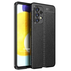 Microsonic Samsung Galaxy A73 5G Deri Dokulu Silikon Siyah Kılıf