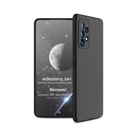 Microsonic Samsung Galaxy A73 5G Dip 360 Siyah Kılıf