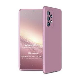 Microsonic Samsung Galaxy A73 5G Double Dip 360 Protective Rose Gold Cep Telefonu Kılıf