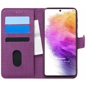 Microsonic Samsung Galaxy A73 5G Fabric Book Wallet Cep Telefonu Kılıfı