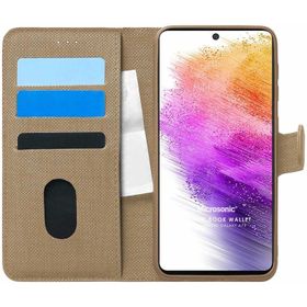 Microsonic Samsung Galaxy A73 5G Fabric Book Wallet Cep Telefonu Kılıfı