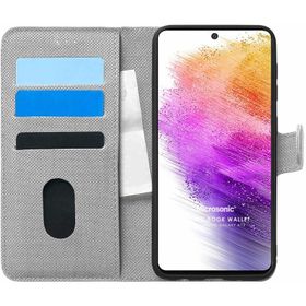 Microsonic Samsung Galaxy A73 5G Fabric Book Wallet Cep Telefonu Kılıfı