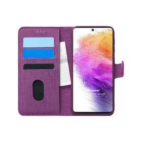 Microsonic Samsung Galaxy A73 5G Fabric Book Wallet Cep Telefonu Kılıfı