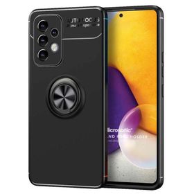 Microsonic Samsung Galaxy A73 5G Kickstand Ring Holder Siyah Kılıf