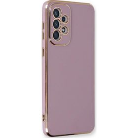 Microsonic Samsung Galaxy A73 5G Olive Plated Lila Kılıf