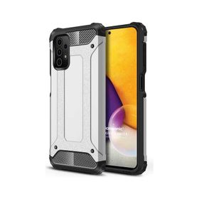 Microsonic Samsung Galaxy A73 5G Rugged Armor Krem Kılıf