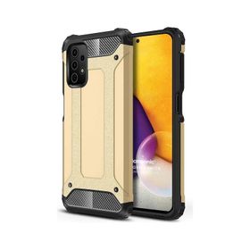 Microsonic Samsung Galaxy A73 5G Rugged Armor Krem Kılıf