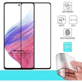 Microsonic Samsung Galaxy A73 5G Seramik Matte Flexible Siyah Ekran Koruyucu