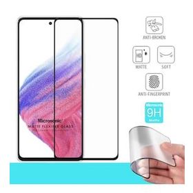 Microsonic Samsung Galaxy A73 5G Seramik Matte Flexible Siyah Ekran Koruyucu