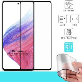 Microsonic Samsung Galaxy A73 5G Seramik Matte Flexible Siyah Ekran Koruyucu