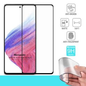 Microsonic Samsung Galaxy A73 5G Seramik Matte Flexible Siyah Ekran Koruyucu