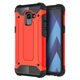 Microsonic Samsung Galaxy A8 2018 Rugged Armor Kırmızı Kılıf