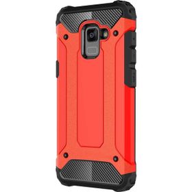 Microsonic Samsung Galaxy A8 2018 Rugged Armor Kırmızı Kılıf