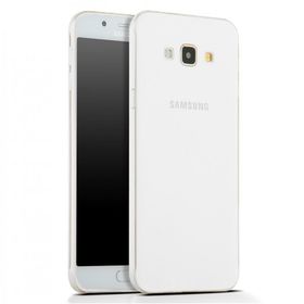Microsonic Samsung Galaxy A8 Transparent Soft Beyaz Kılıf