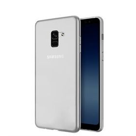 Microsonic Samsung Galaxy A8 Transparent Soft Beyaz Kılıf