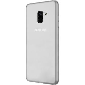 Microsonic Samsung Galaxy A8 Transparent Soft Beyaz Kılıf