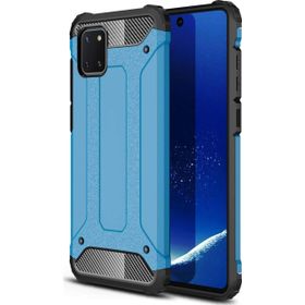 Microsonic Samsung Galaxy A81 Note 10 Lite Rugged Armor Mavi Cep Telefonu Kılıf