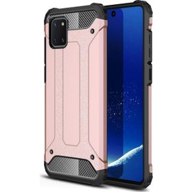 Microsonic Samsung Galaxy A81 Note 10 Lite Rugged Armor Rose Gold Cep Telefonu Kılıf