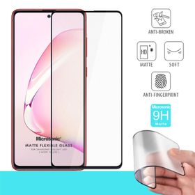 Microsonic Samsung Galaxy A81 Seramik Matte Flexible Siyah Ekran Koruyucu
