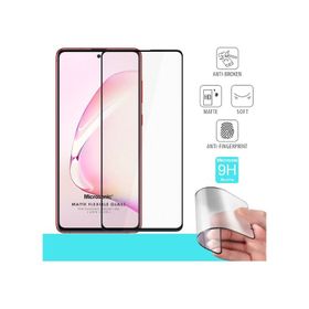 Microsonic Samsung Galaxy A81 Seramik Matte Flexible Siyah Ekran Koruyucu