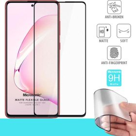 Microsonic Samsung Galaxy A81 Seramik Matte Flexible Siyah Ekran Koruyucu