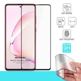 Microsonic Samsung Galaxy A81 Seramik Matte Flexible Siyah Ekran Koruyucu