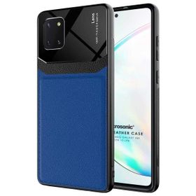 Microsonic Samsung Galaxy A81 Uniq Leather Lacivert Kılıf