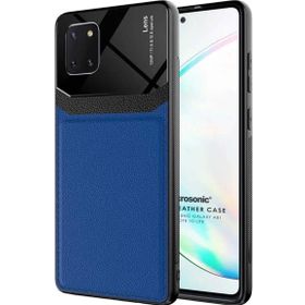 Microsonic Samsung Galaxy A81 Uniq Leather Lacivert Kılıf