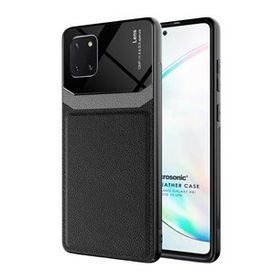 Microsonic Samsung Galaxy A81 Uniq Leather Siyah Kılıf