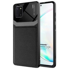 Microsonic Samsung Galaxy A81 Uniq Leather Siyah Kılıf