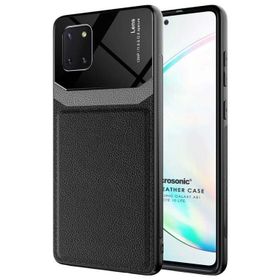Microsonic Samsung Galaxy A81 Uniq Leather Siyah Kılıf