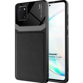 Microsonic Samsung Galaxy A81 Uniq Leather Siyah Kılıf