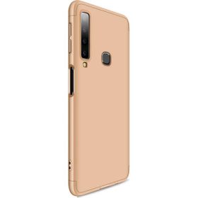 Microsonic Samsung Galaxy A9 2018 Double Dip 360 Protective Gold Kılıf