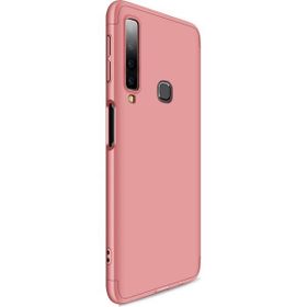 Microsonic Samsung Galaxy A9 2018 Double Dip 360 Protective Gold Kılıf