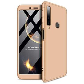 Microsonic Samsung Galaxy A9 2018 Double Dip 360 Protective Gold Kılıf