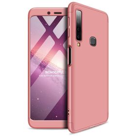 Microsonic Samsung Galaxy A9 2018 Double Dip 360 Protective Gold Kılıf