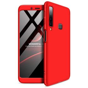 Microsonic Samsung Galaxy A9 Double Dip 360 Protective Kırmızı Kılıf