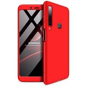 Microsonic Samsung Galaxy A9 Double Dip 360 Protective Kırmızı Kılıf
