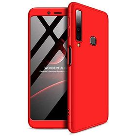 Microsonic Samsung Galaxy A9 Double Dip 360 Protective Kırmızı Kılıf