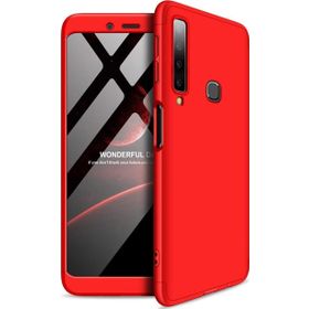 Microsonic Samsung Galaxy A9 Double Dip 360 Protective Kırmızı Kılıf