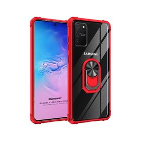 Microsonic Samsung Galaxy A91 Grande Clear Ring Holder Kılıf